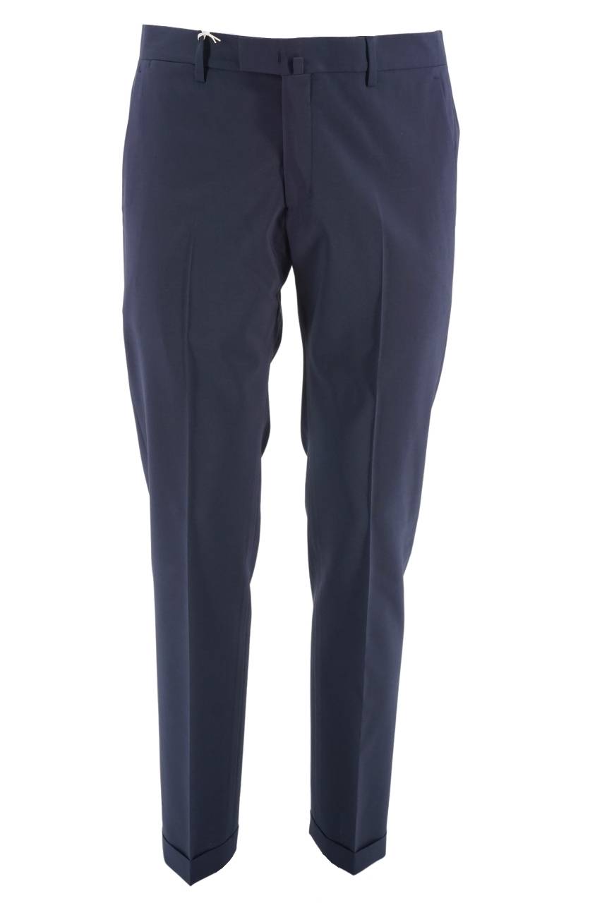 Pantalone Briglia in Fresco Lana / Blu - Ideal Moda