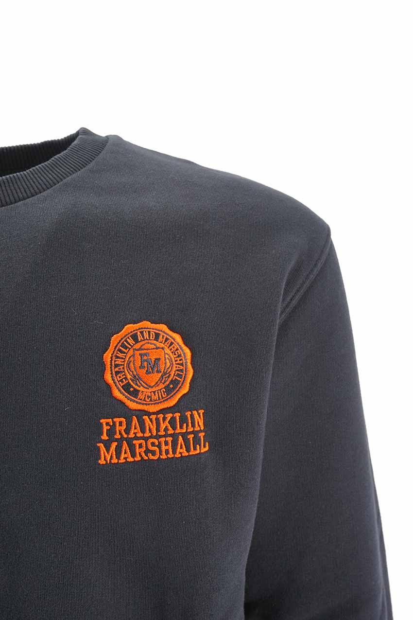 Felpa Franklin Marshall Girocollo Nero