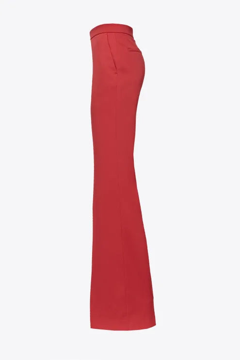 Pantalone Flare Fit Pinko / Rosso - Ideal Moda