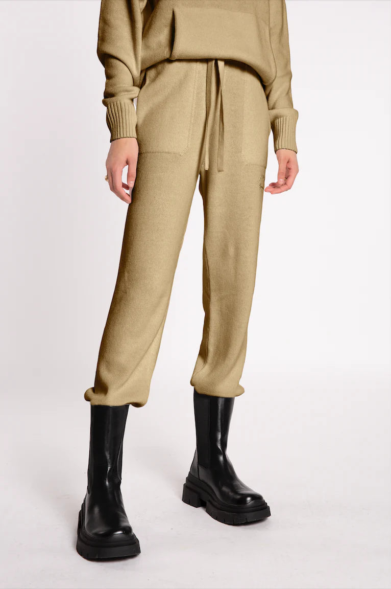 Pantalone in Maglia 4Giveness / Beige - Ideal Moda