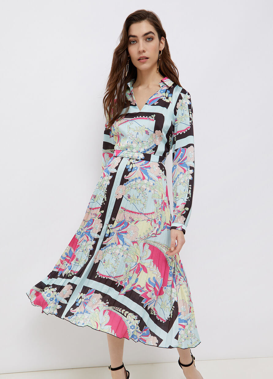 Abito Liu Jo in Raso / Azzurro - Ideal Moda