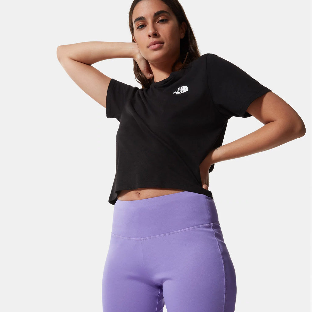 FOUNDATION T-Shirt Corta in Vita / Nero - Ideal Moda