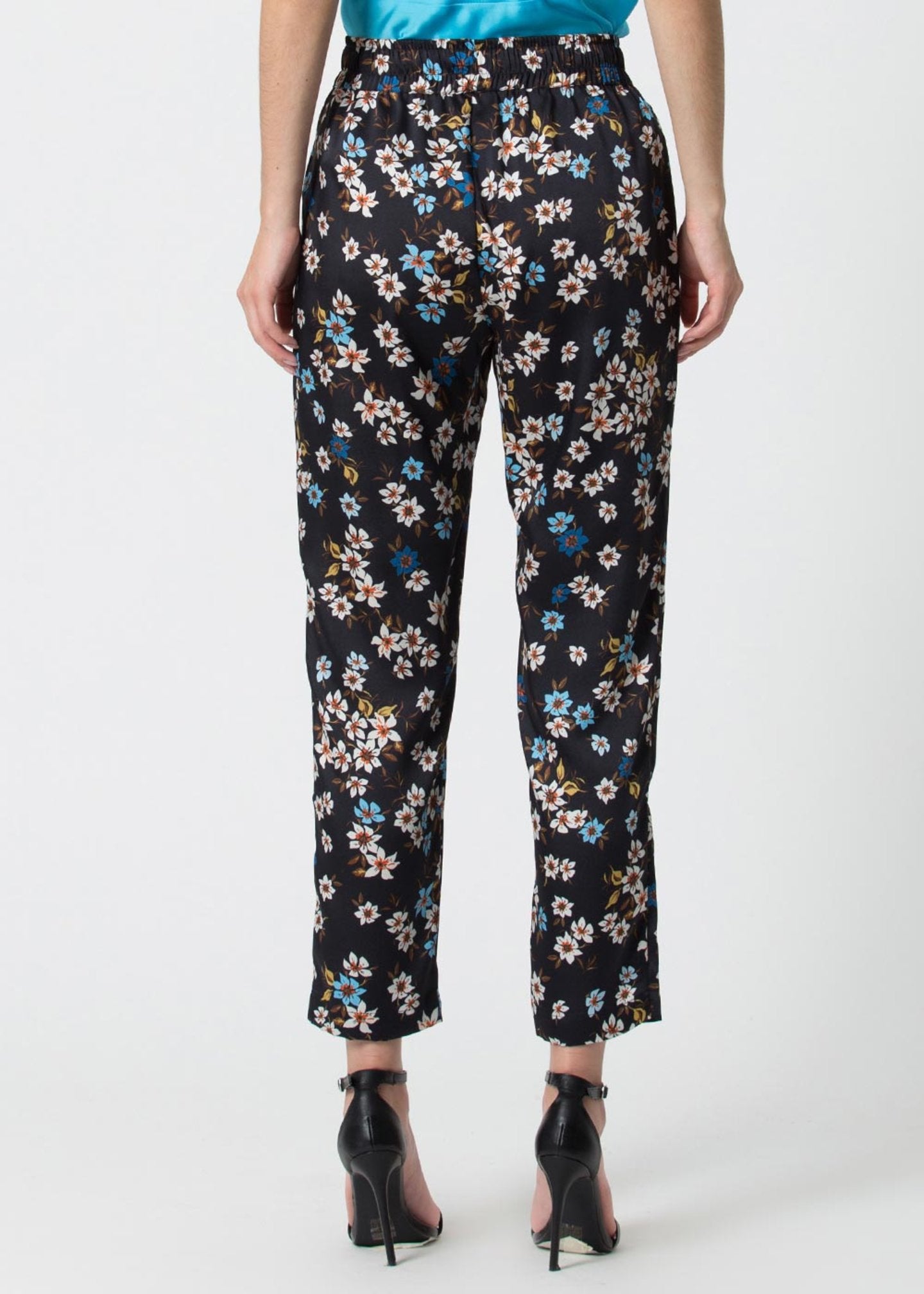 Pantalone Kocca a Fantasia / Nero - Ideal Moda