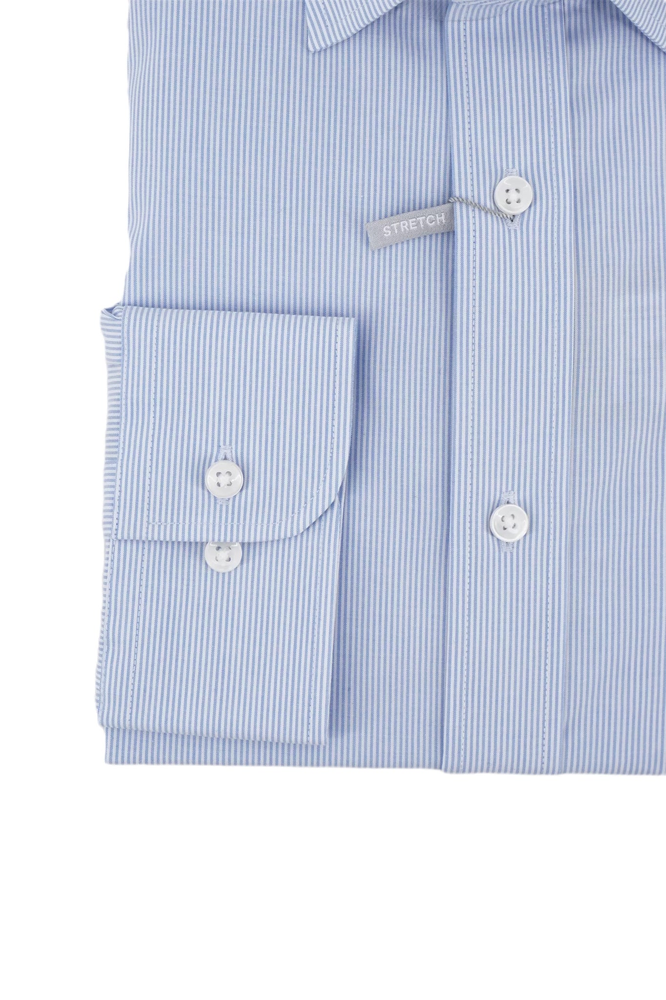 Camicia con Fantasia a Righe Slim Fit Michael Kors / Celeste - Ideal Moda