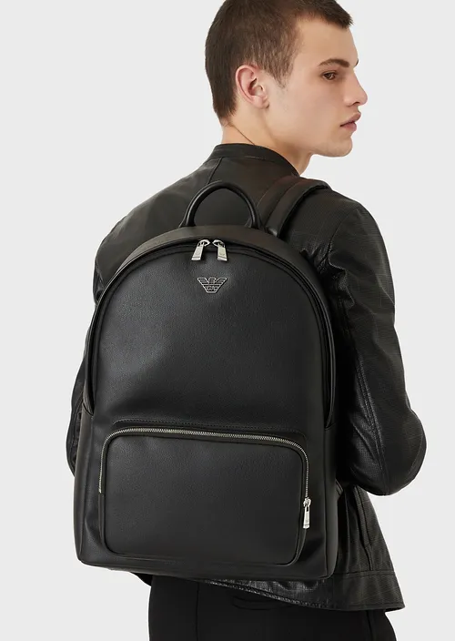 Zaino Emporio Armani con Logo / Nero - Ideal Moda