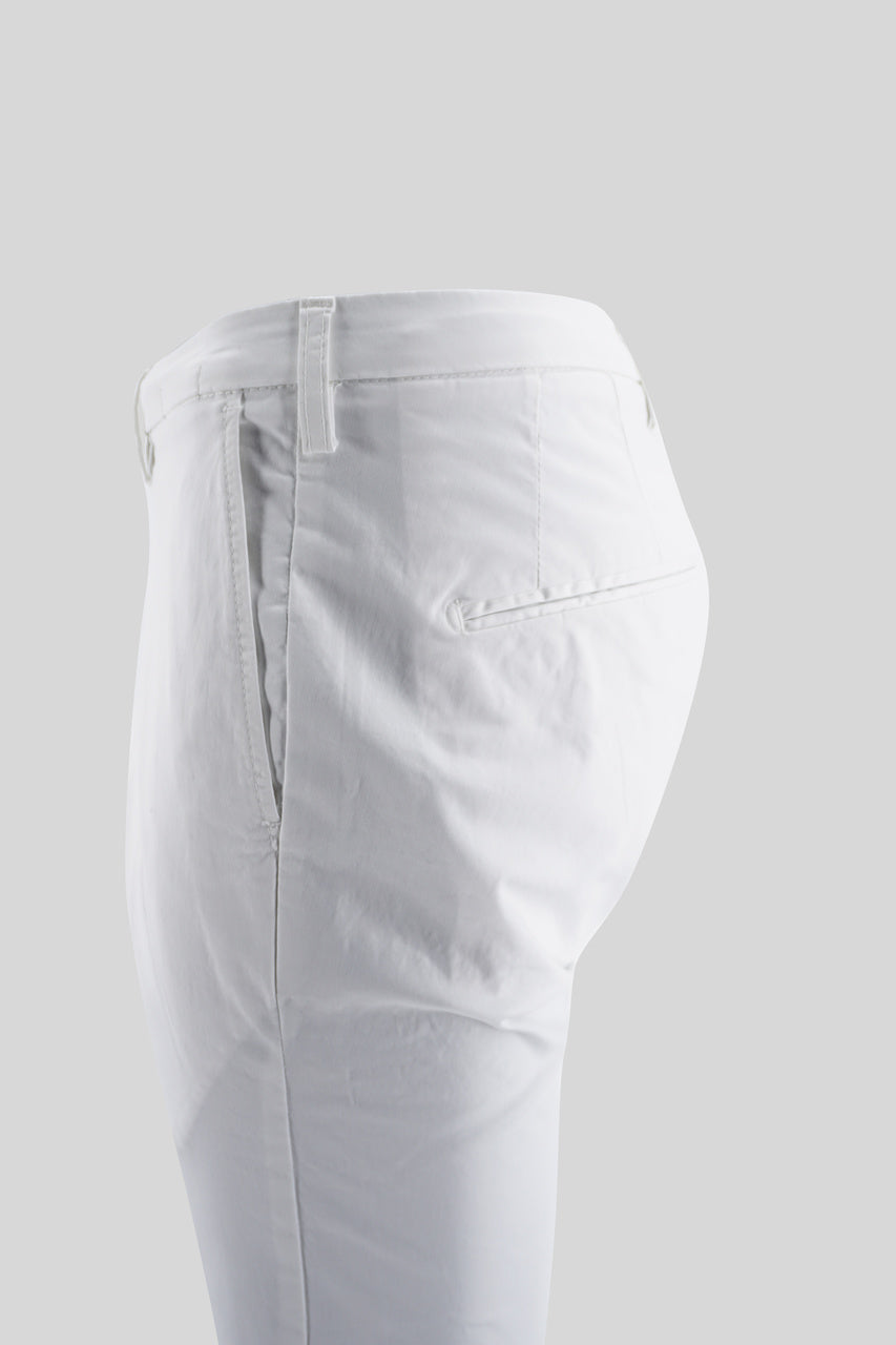 Pantalone "Capri" in cotone / Bianco - Ideal Moda