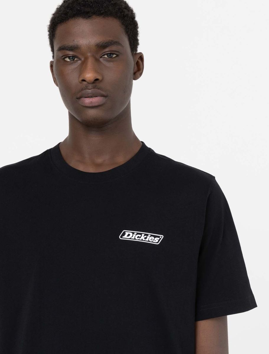T-Shirt Roseburg con Stampa Dickies / Nero - Ideal Moda
