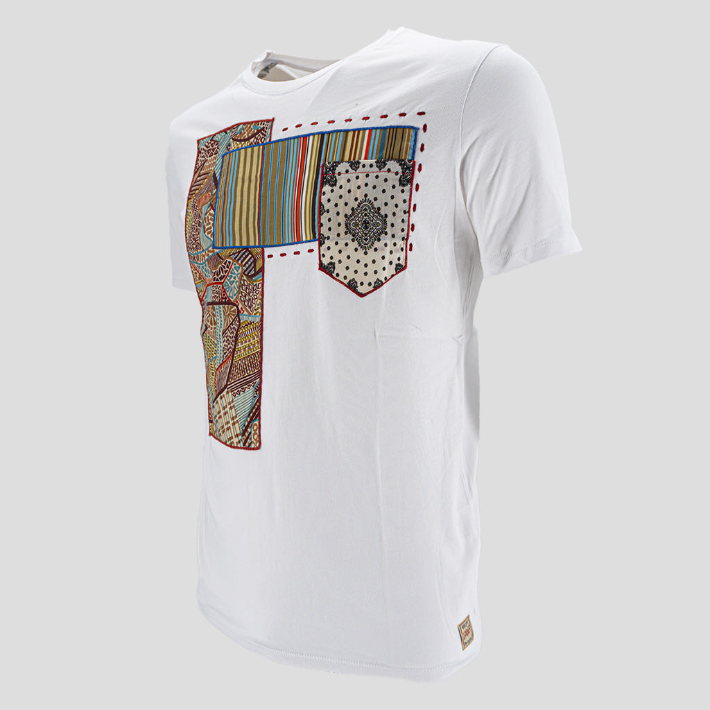 T-Shirt con Applicazione / Bianco - Ideal Moda
