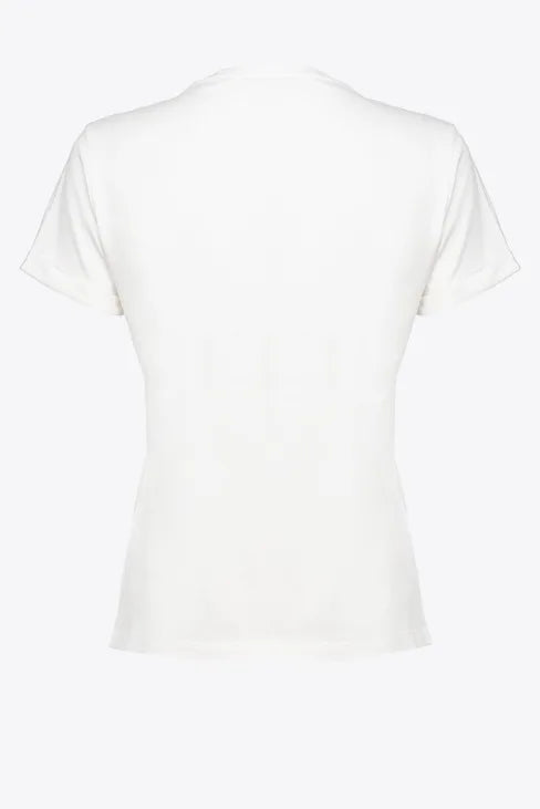 T-Shirt con Stampa Pinko / Bianco - Ideal Moda