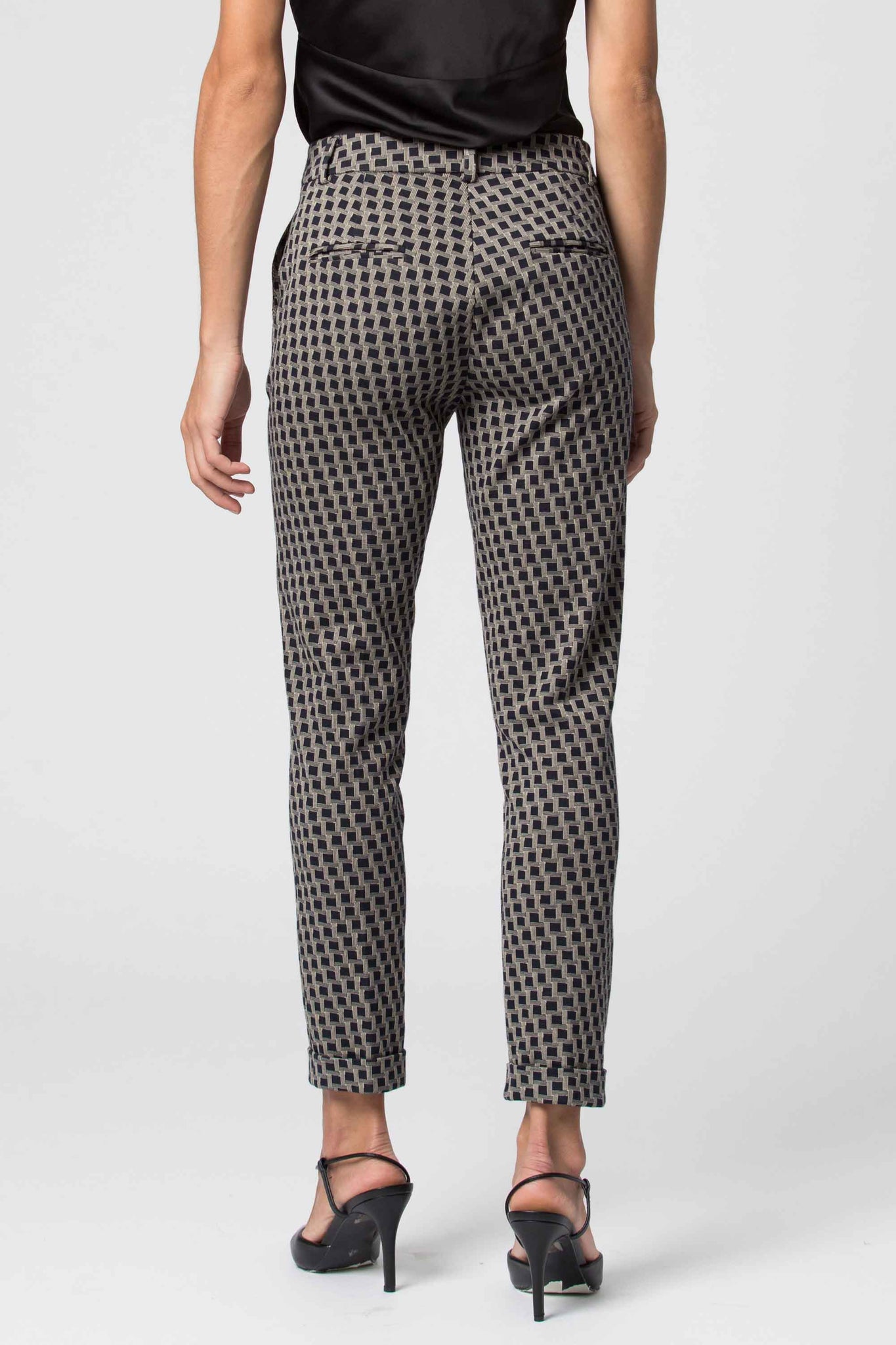 Pantalone con Fantasia Kocca / Blu - Ideal Moda