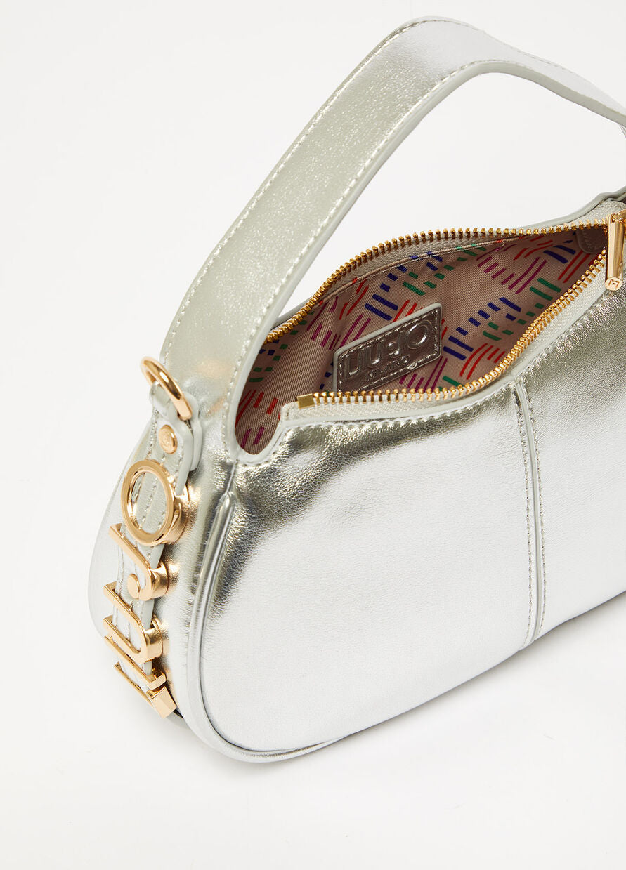 Borsa a Mano Laminata Liu Jo / Argento - Ideal Moda