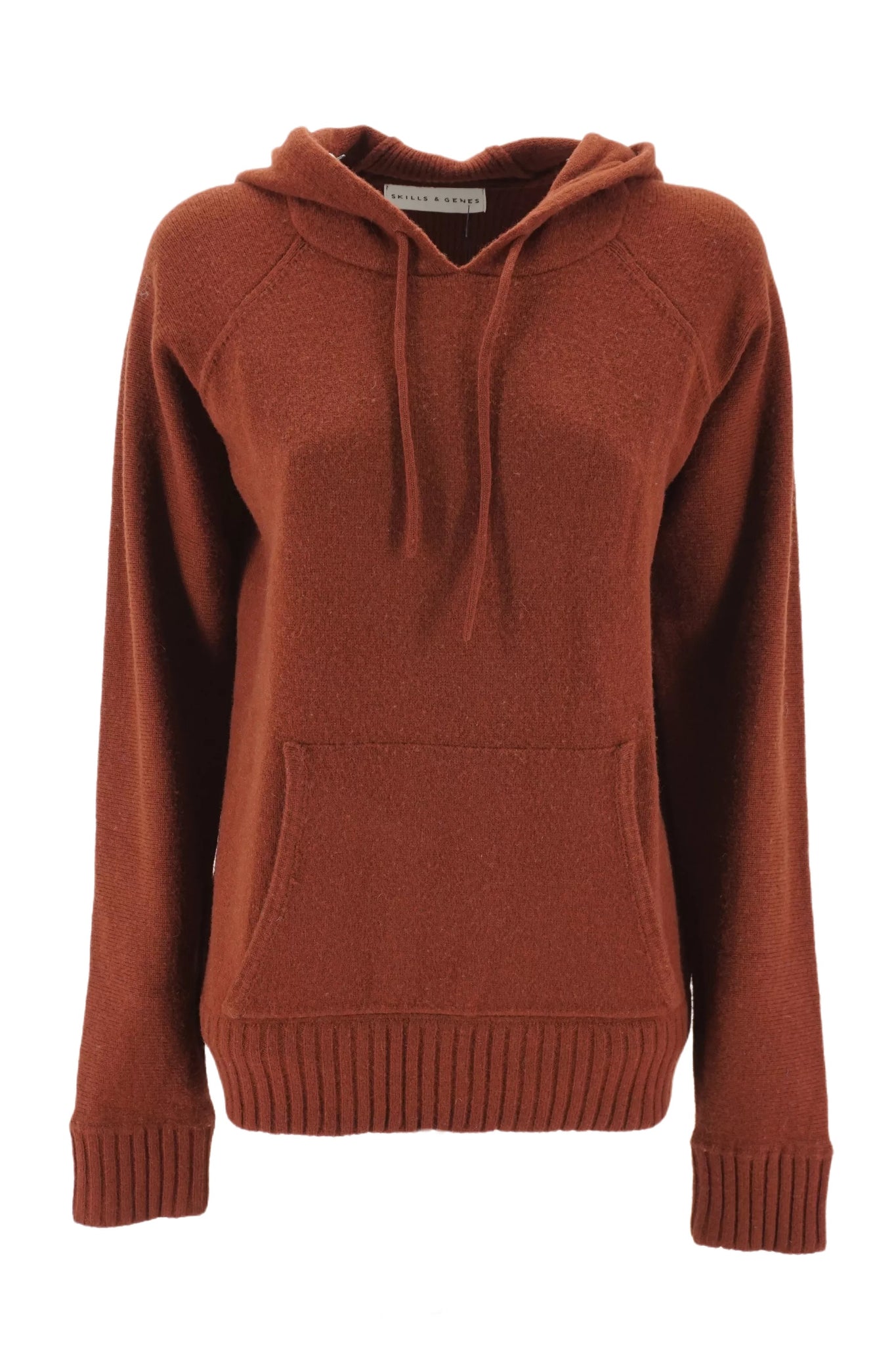 Maglia con Cappuccio Skills & Genes / Marrone - Ideal Moda