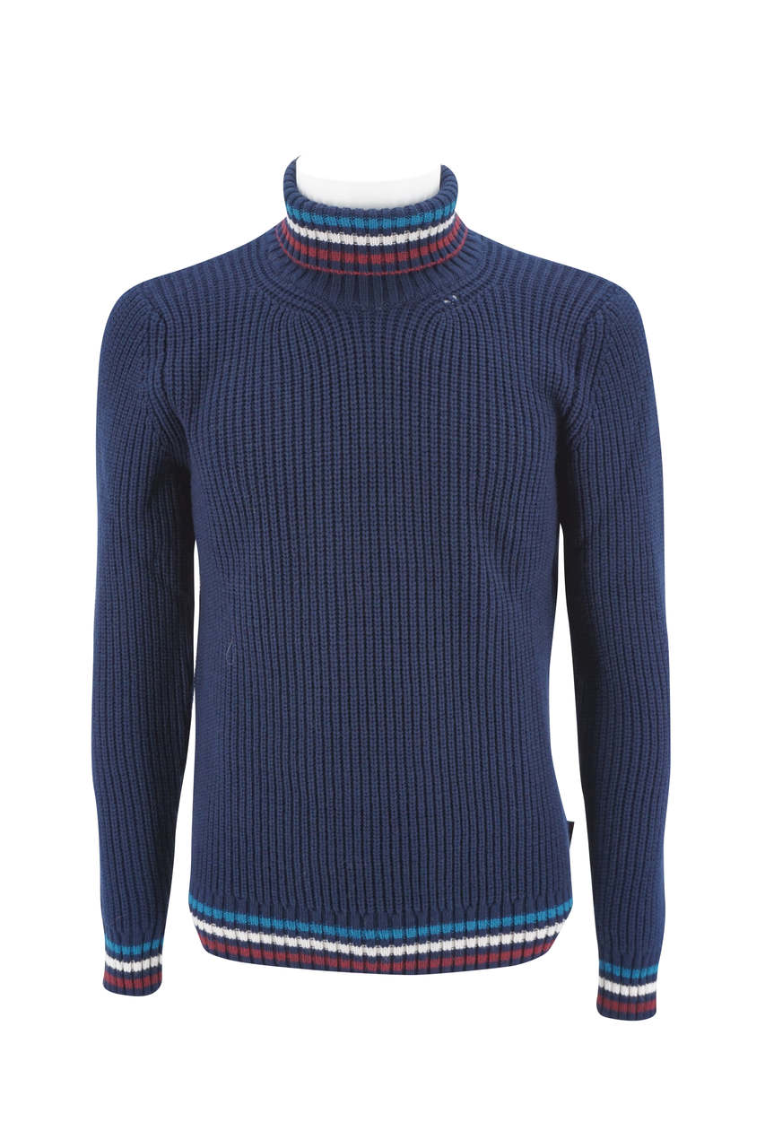 Maglia Bob a Dolcevita / Blu - Ideal Moda