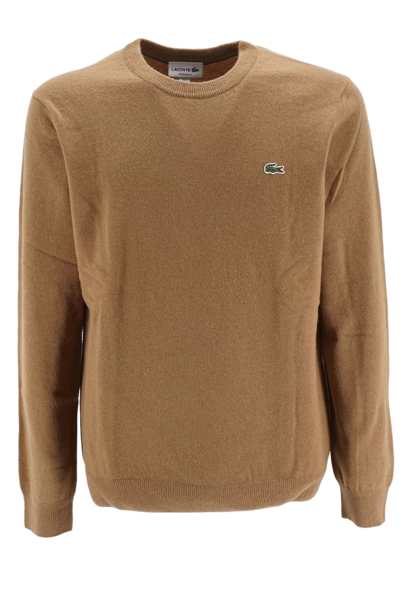 Maglia Girocollo con Logo Lacoste / Beige - Ideal Moda