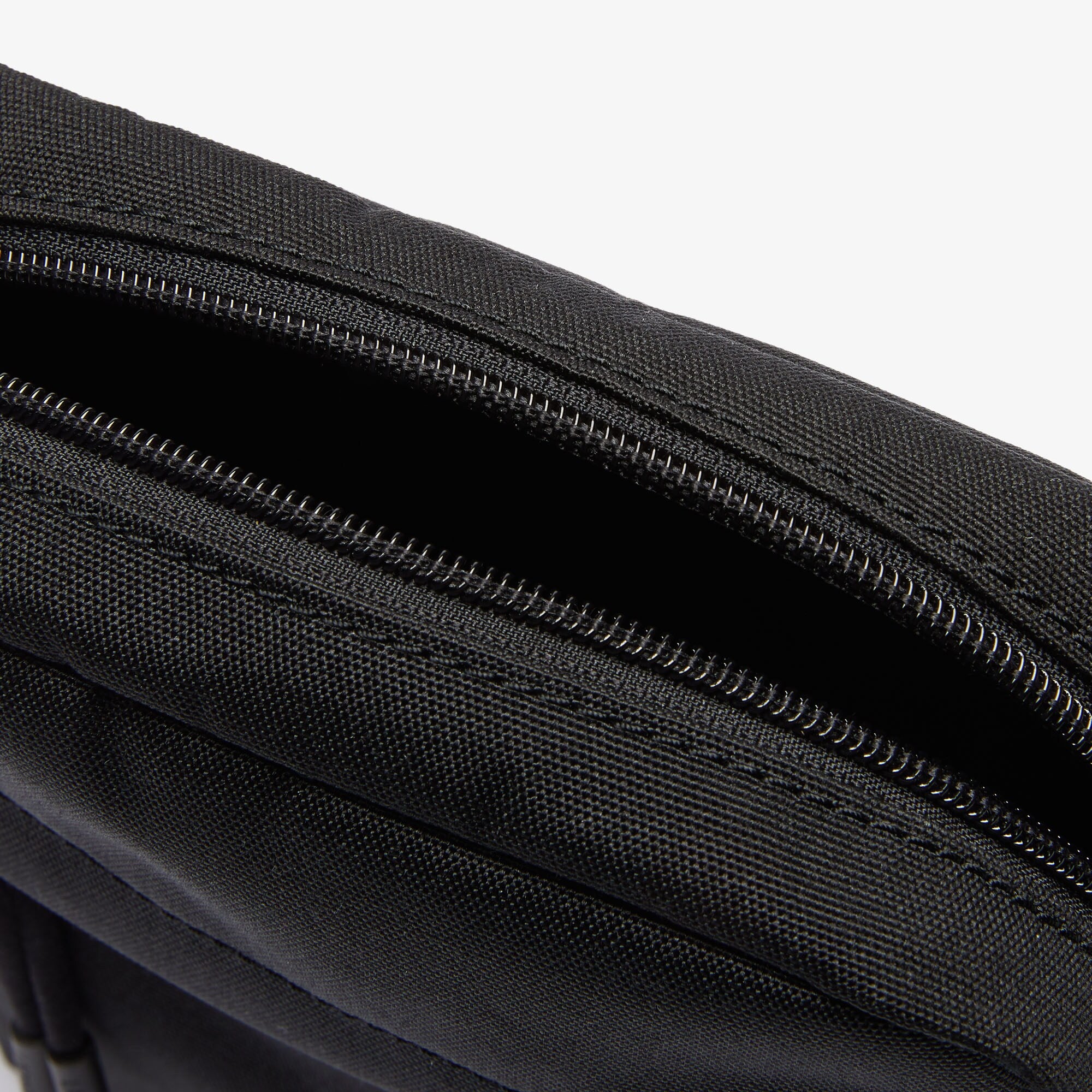 Borsello verticale con zip Neocroc in tela tinta unita / Nero - Ideal Moda