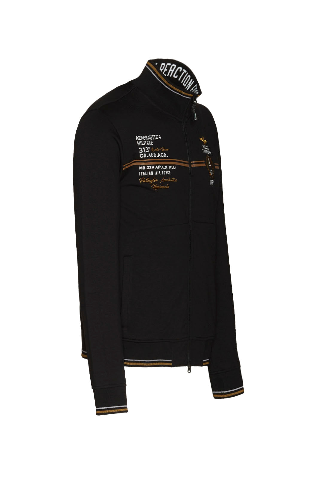 Felpa Aeronautica Militare in Cotone / Nero - Ideal Moda