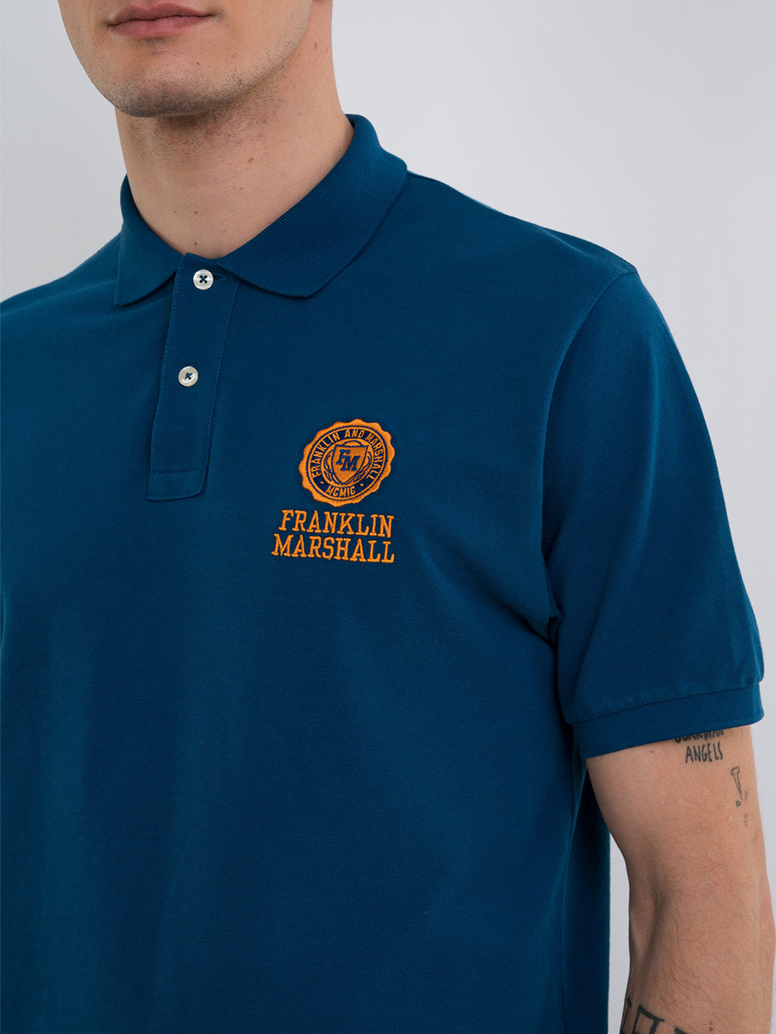 Polo Franklin & Marshall in Piquet / Blu - Ideal Moda