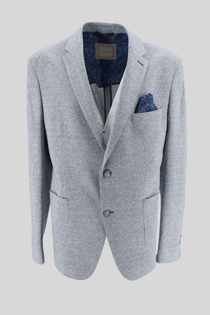 Giacca Misto Lino / Blu - Ideal Moda