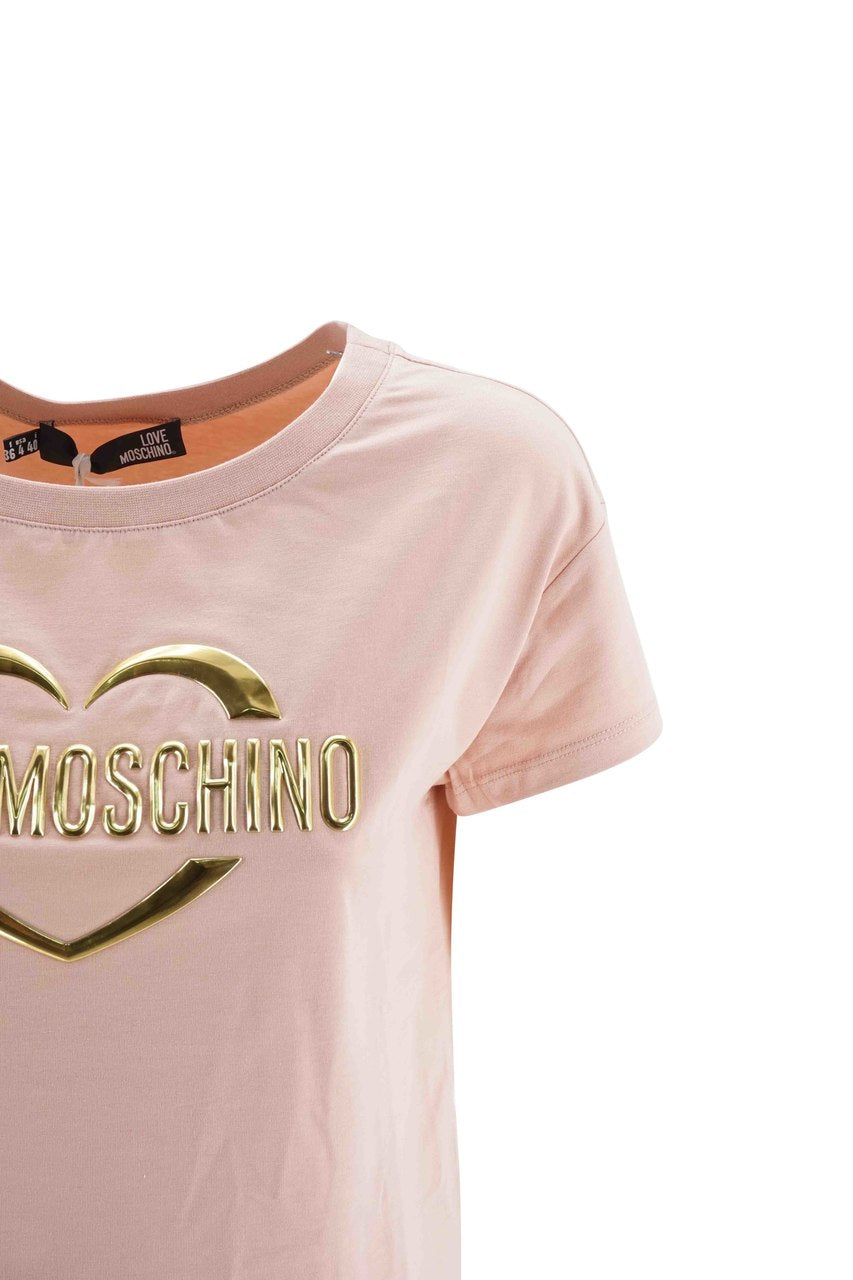 T-Shirt Love Moschino / Rosa - Ideal Moda