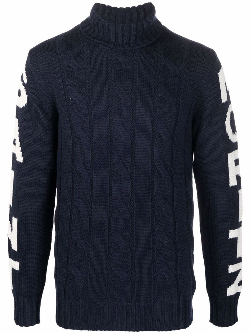 Maglione Saint Barth a Trecce / Blu - Ideal Moda