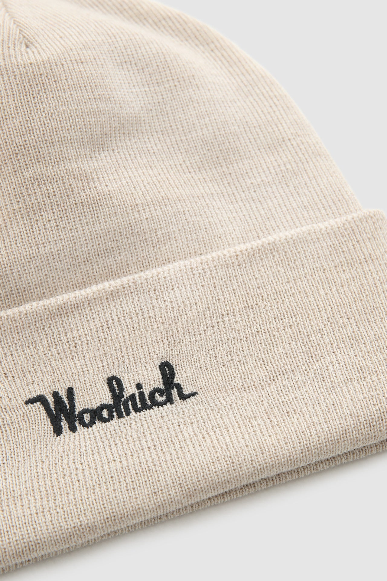 Berretto con logo Woolrich / Beige - Ideal Moda