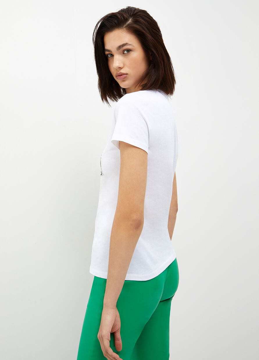 T-Shirt con Logo Liu Jo / Bianco - Ideal Moda