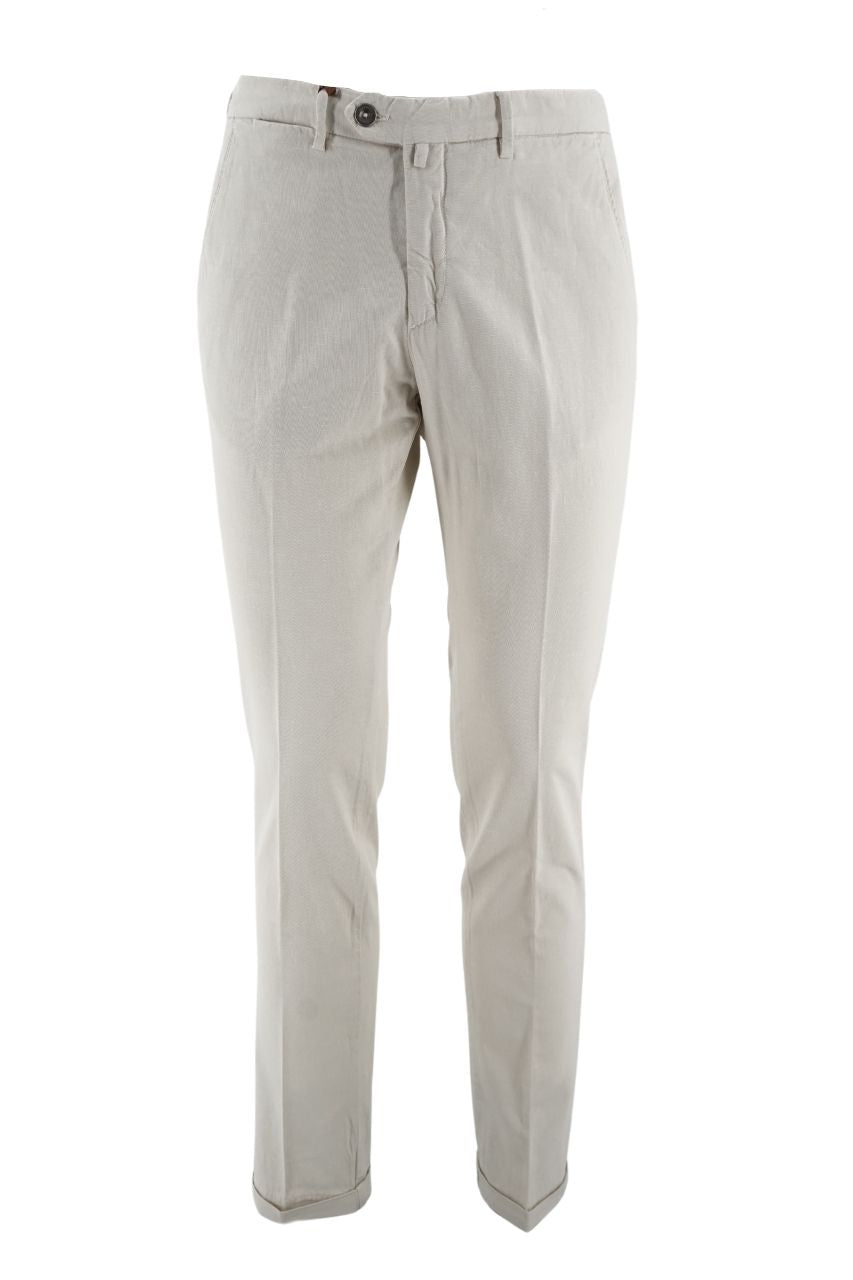 Pantalone Bsettecento in Cotone e Lino / Grigio - Ideal Moda