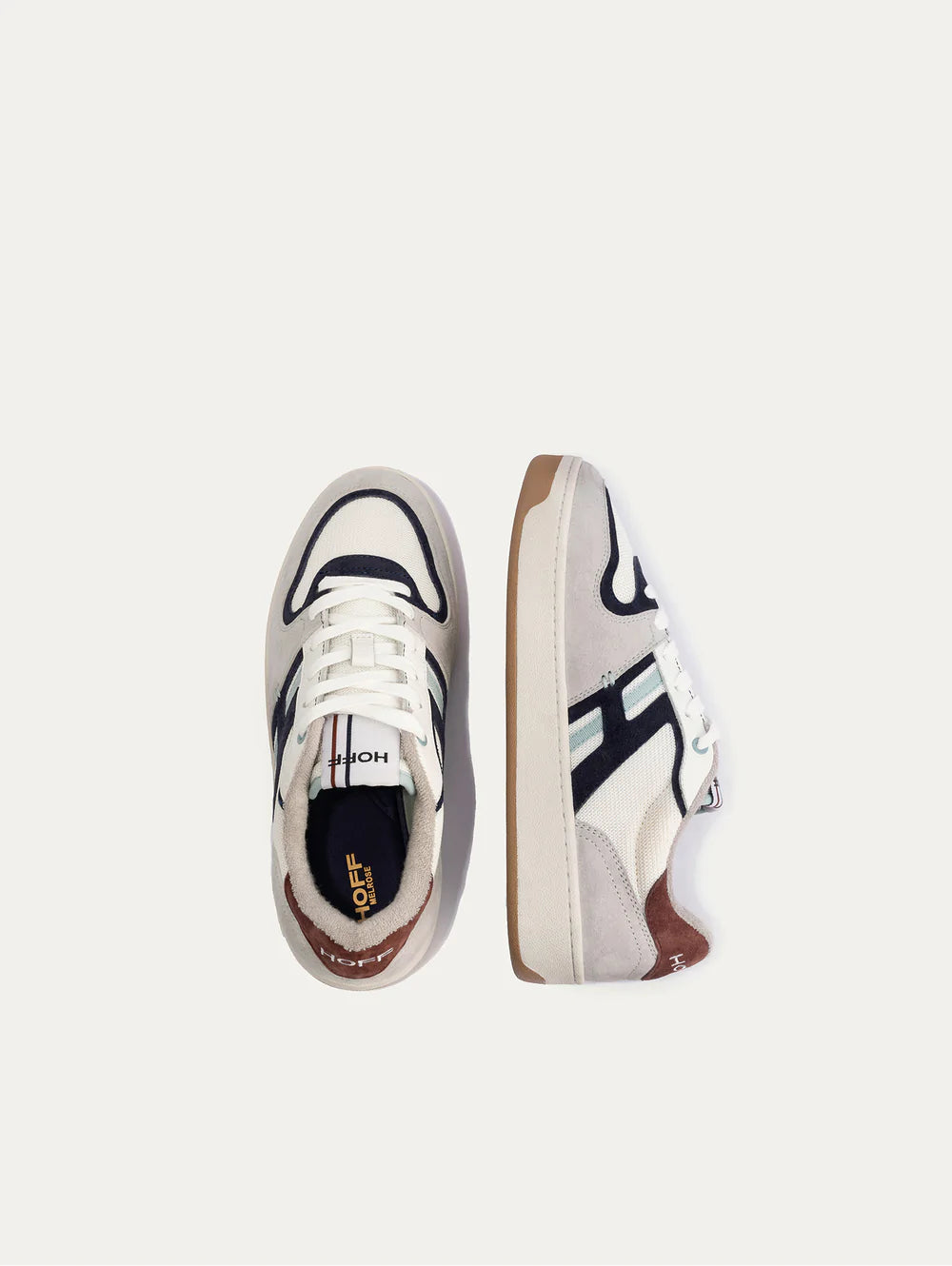 Sneaker con Inserti in Suede Hoff / Bianco - Ideal Moda