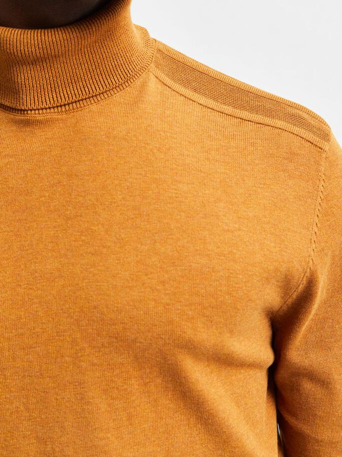 Maglia Selected Collo Alto / Arancione - Ideal Moda