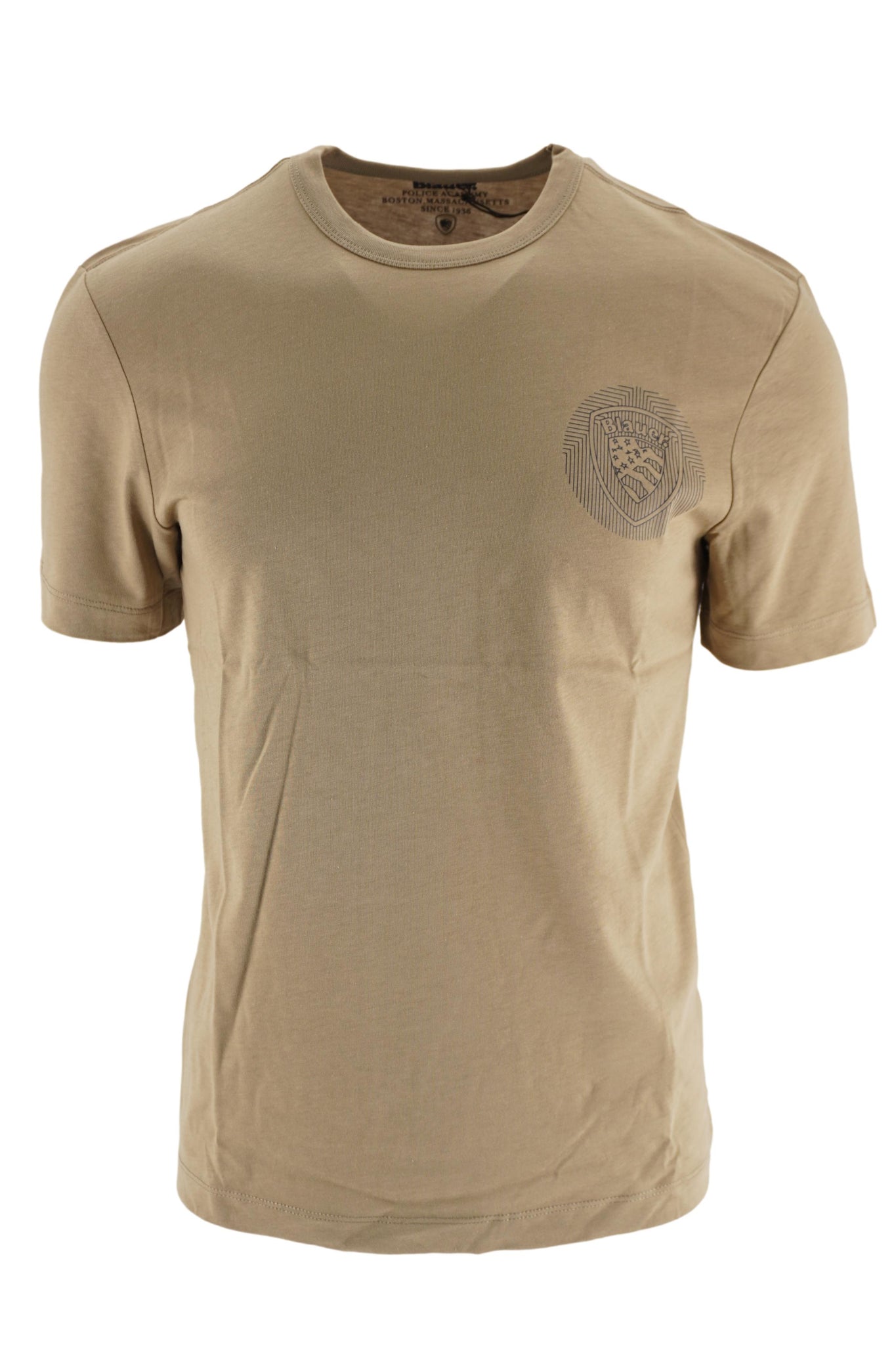 T-Shirt con Logo Blauer / Beige - Ideal Moda