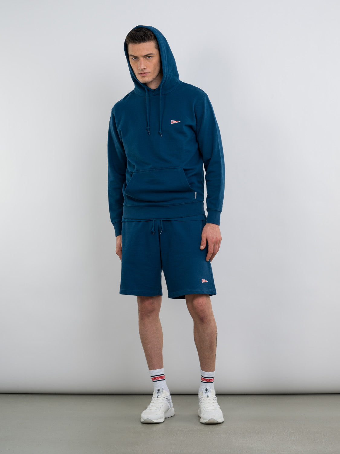 Felpa Franklin & Marshall con Cappuccio / Blu - Ideal Moda