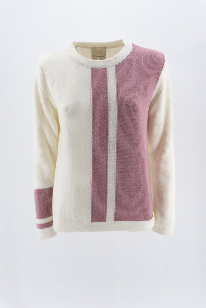 Maglia a Fantasia / Rosa - Ideal Moda