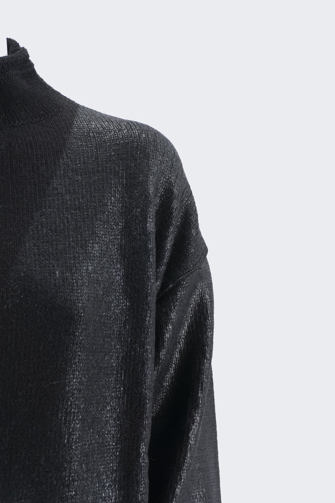 Maglia con Applicazioni Lurex / Nero - Ideal Moda