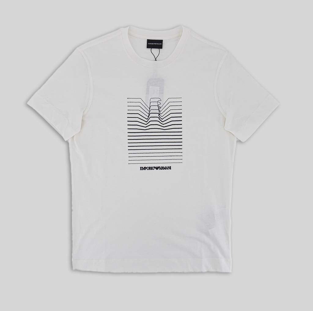 T-shirt con stampa logo / Bianco - Ideal Moda