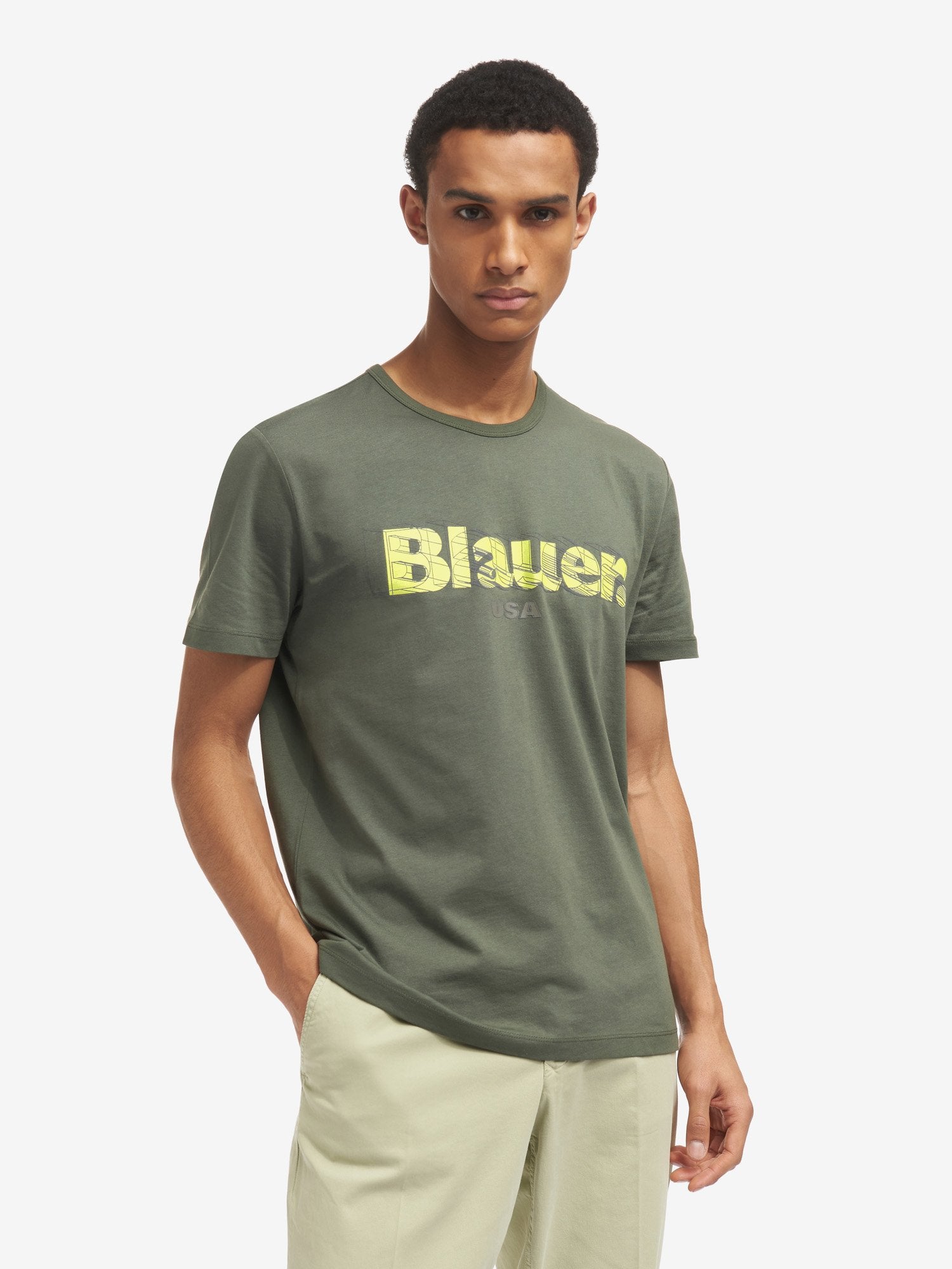 T-Shirt Blauer 3D / Verde - Ideal Moda