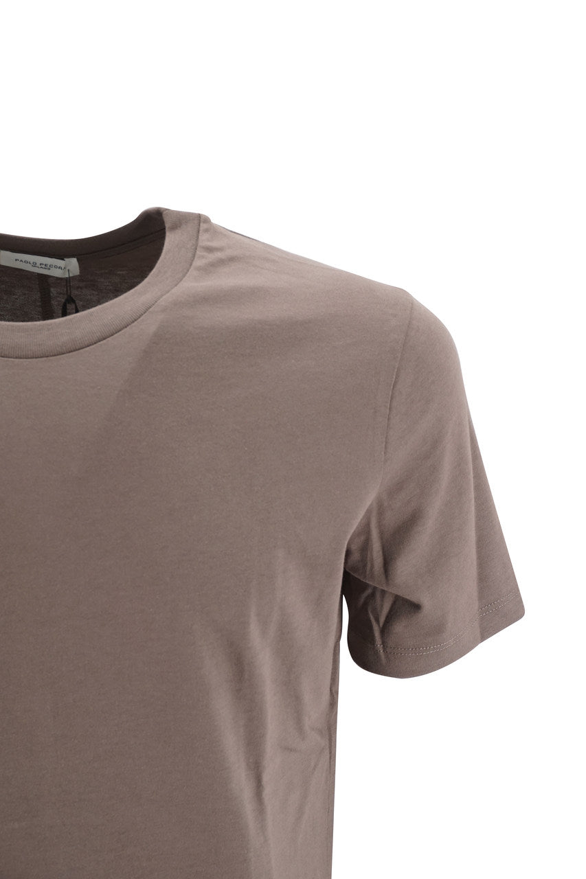 T-Shirt Paolo Pecora Mezze Maniche / Tortora - Ideal Moda