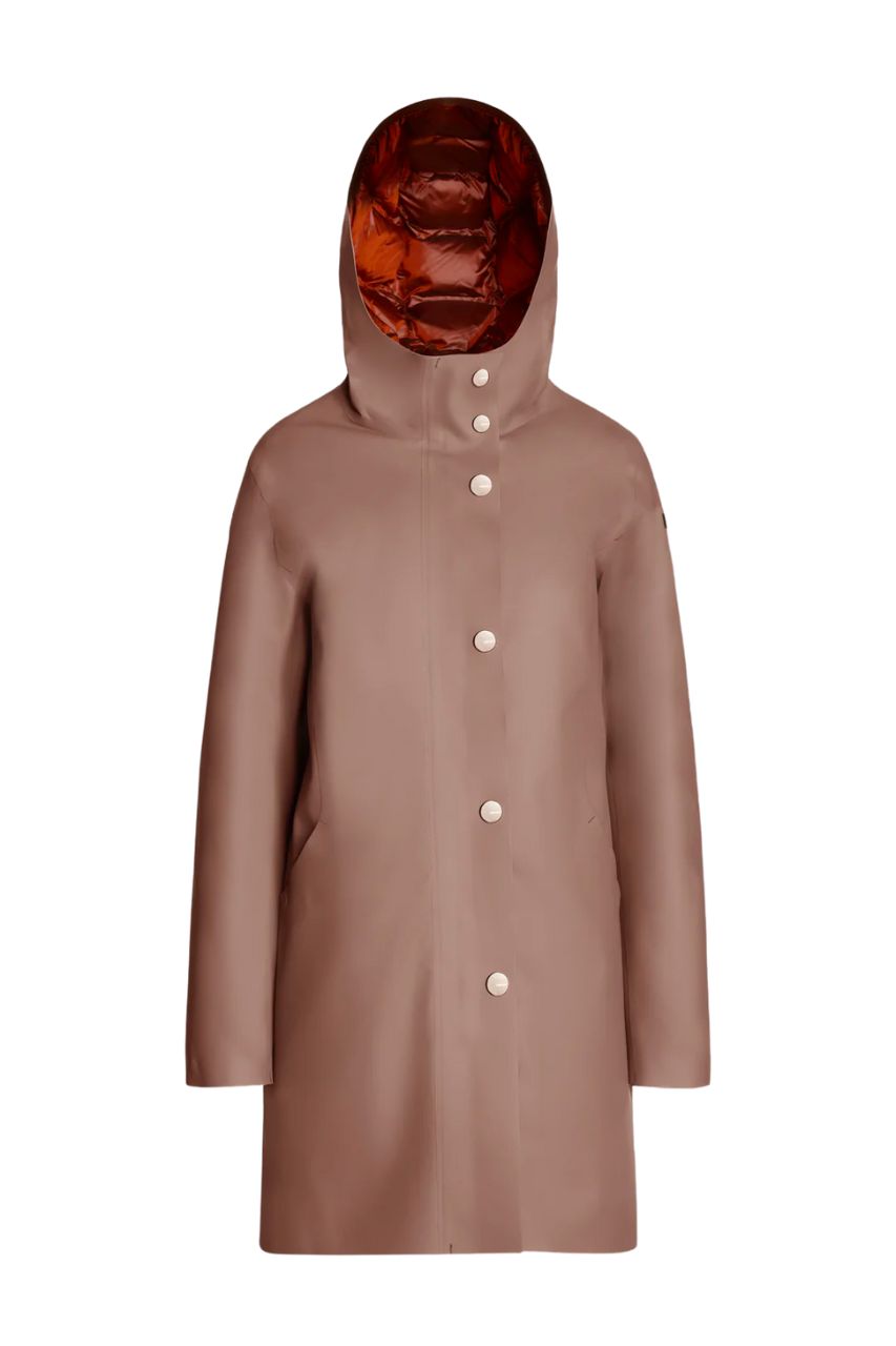 Giubbino in Tessuto Gommato RRD / Beige - Ideal Moda