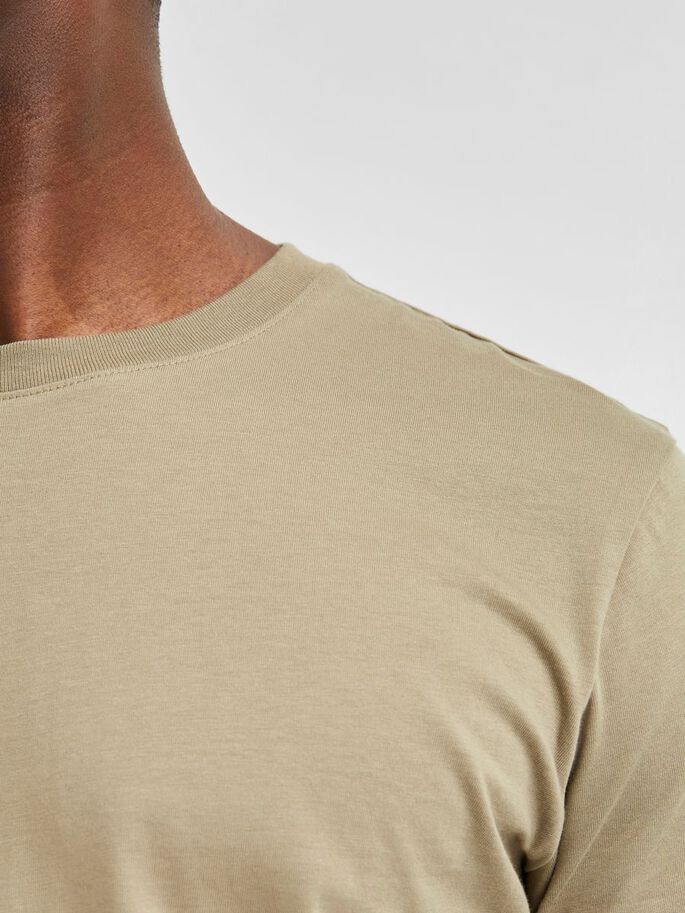 T-Shirt Regular Fit / Beige - Ideal Moda