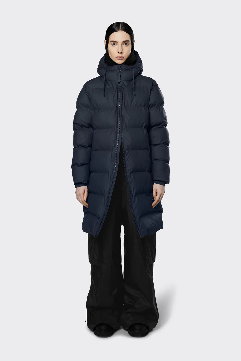 Giubbino Long Puffer Rains / Blu - Ideal Moda
