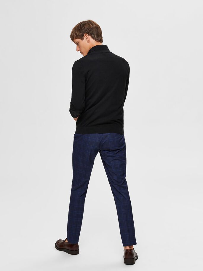 Cardigan Selected con Zip / Nero - Ideal Moda