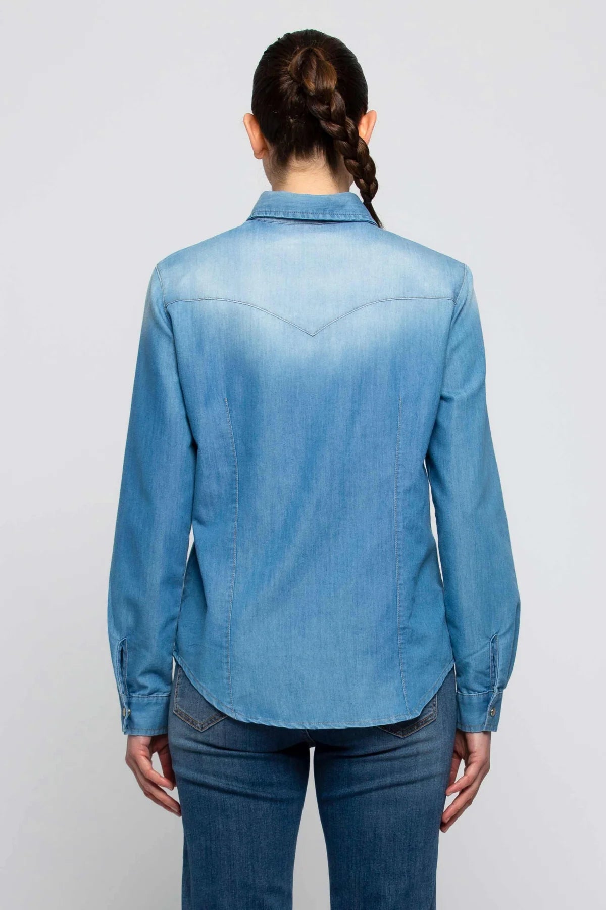 Camicia in Denim Kocca / Jeans - Ideal Moda