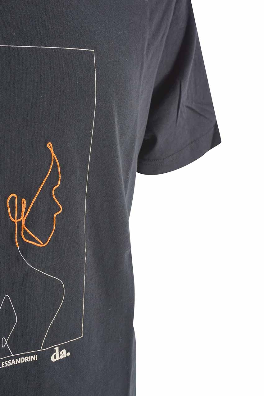 T-Shirt Daniele Alessandrini / Nero - Ideal Moda