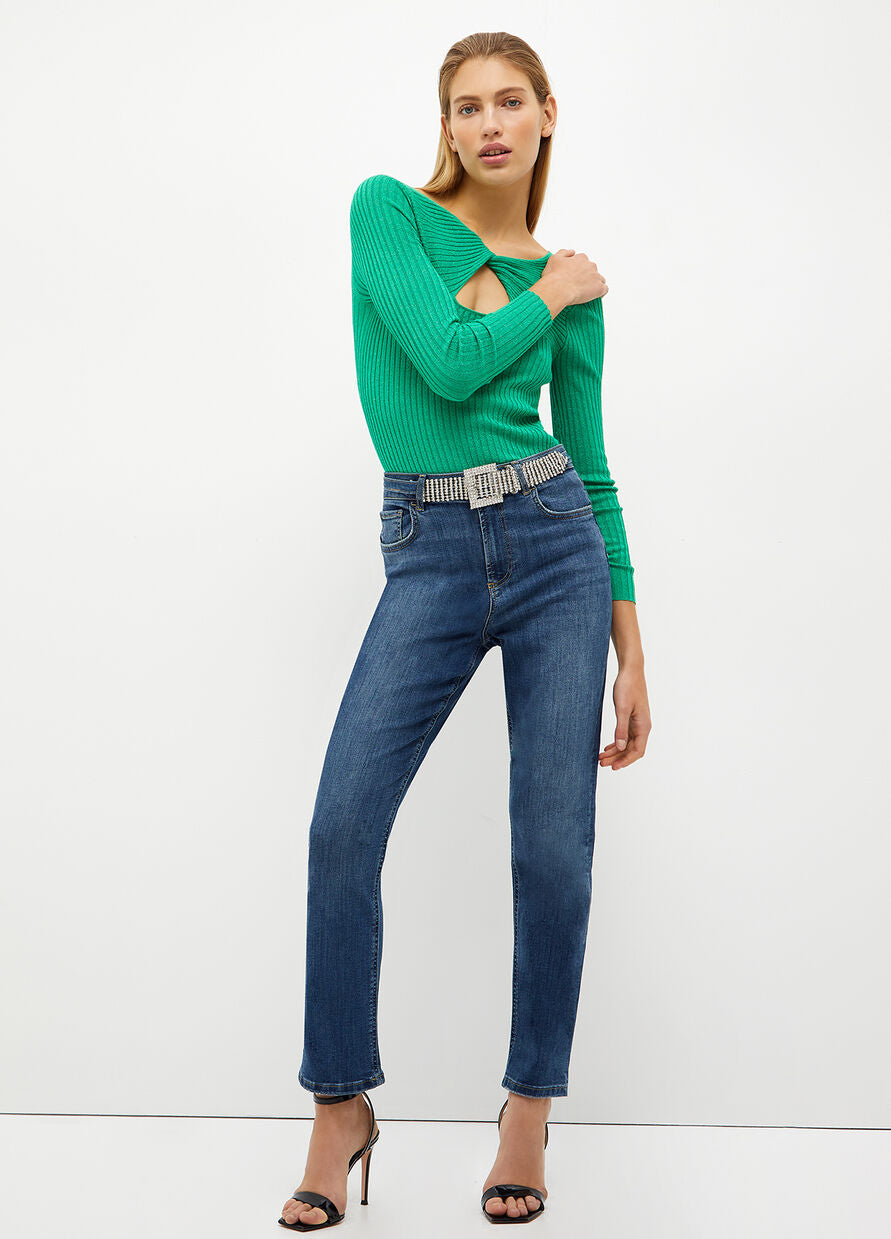 Jeans Cropped Vita Alta Liu Jo / Jeans - Ideal Moda