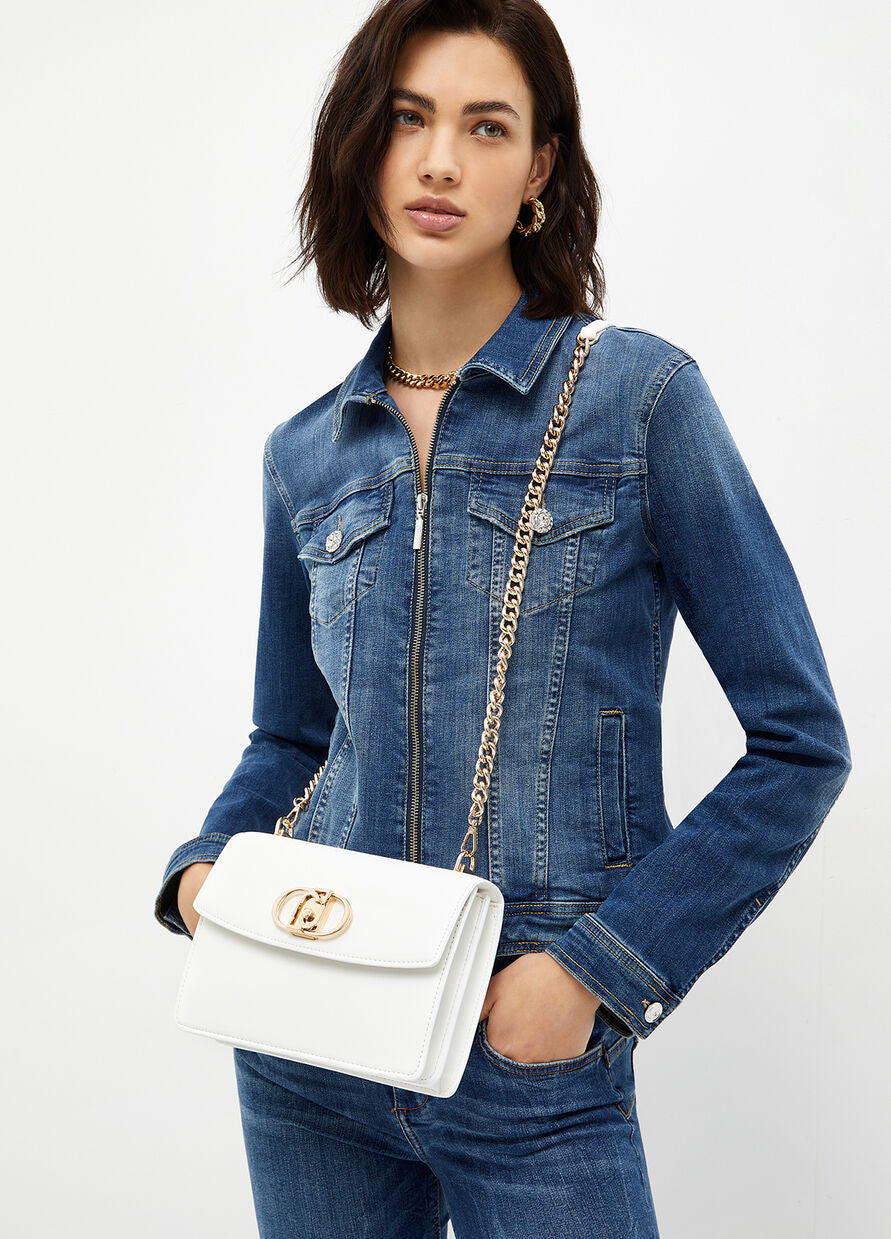 Borsa a Spalla con Logo Liu Jo / Bianco - Ideal Moda