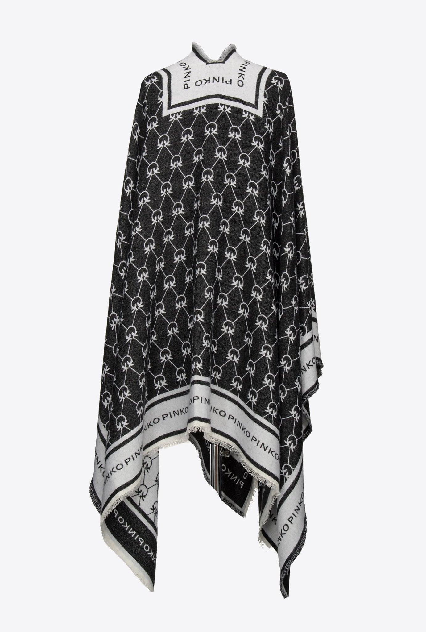 Stola Effetto Jacquard Pinko / Nero - Ideal Moda