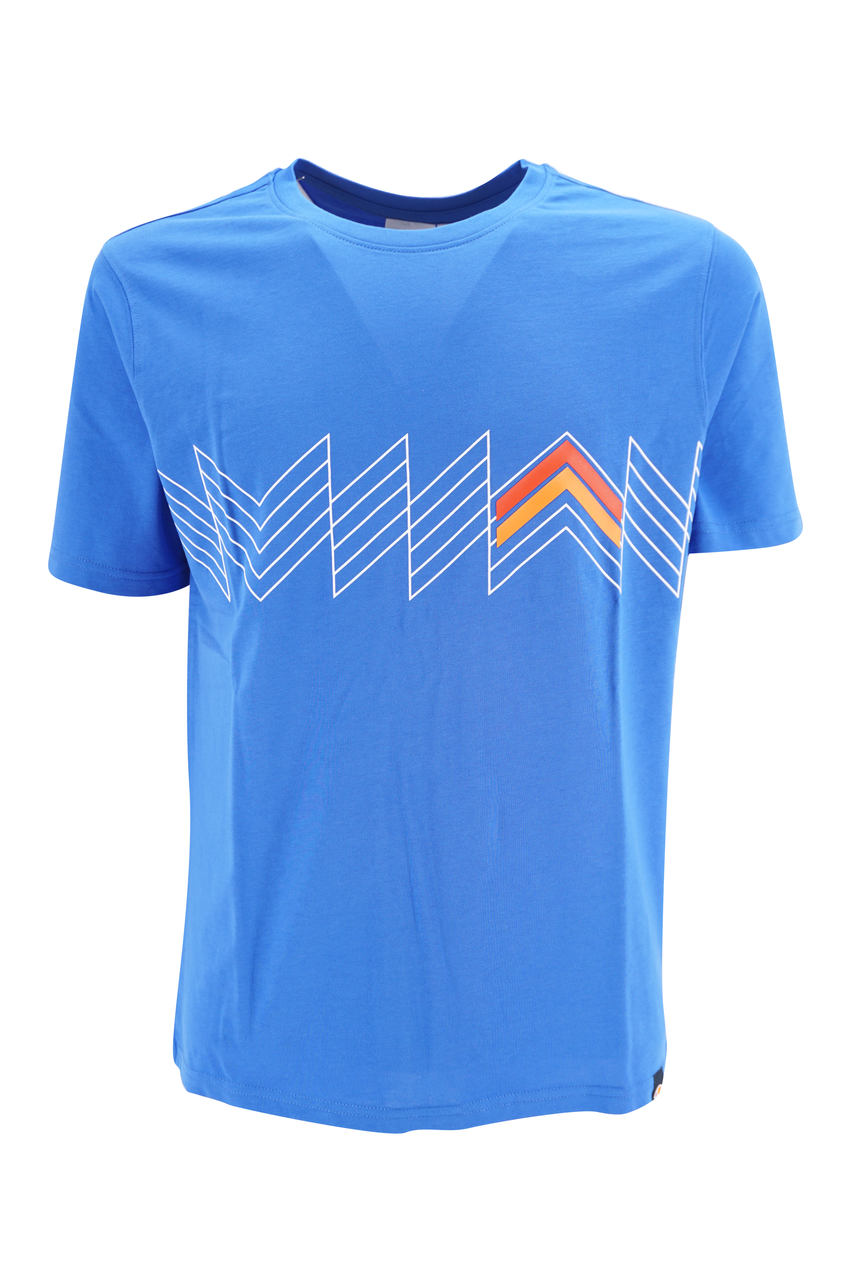 T-Shirt con Applicazione / Azzurro - Ideal Moda