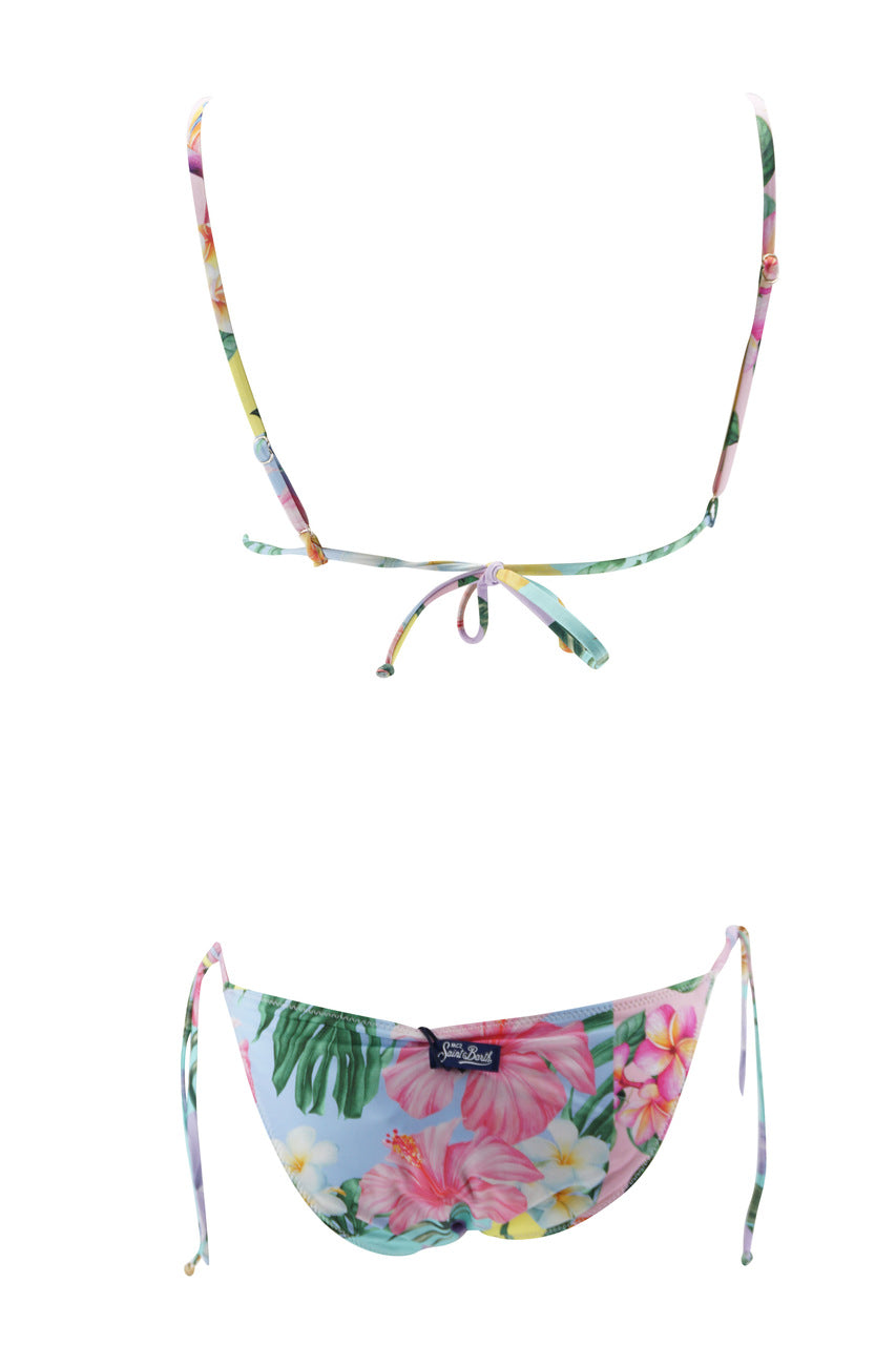 Bikini Triangolo e slip Regular / Viola - Ideal Moda
