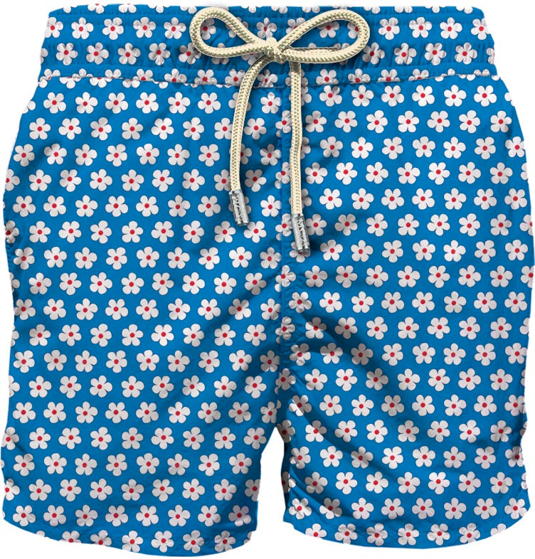 Costume Mare Tessuto Leggero / Azzurro - Ideal Moda