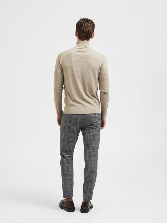 Maglia a Collo Alto Selected / Beige - Ideal Moda