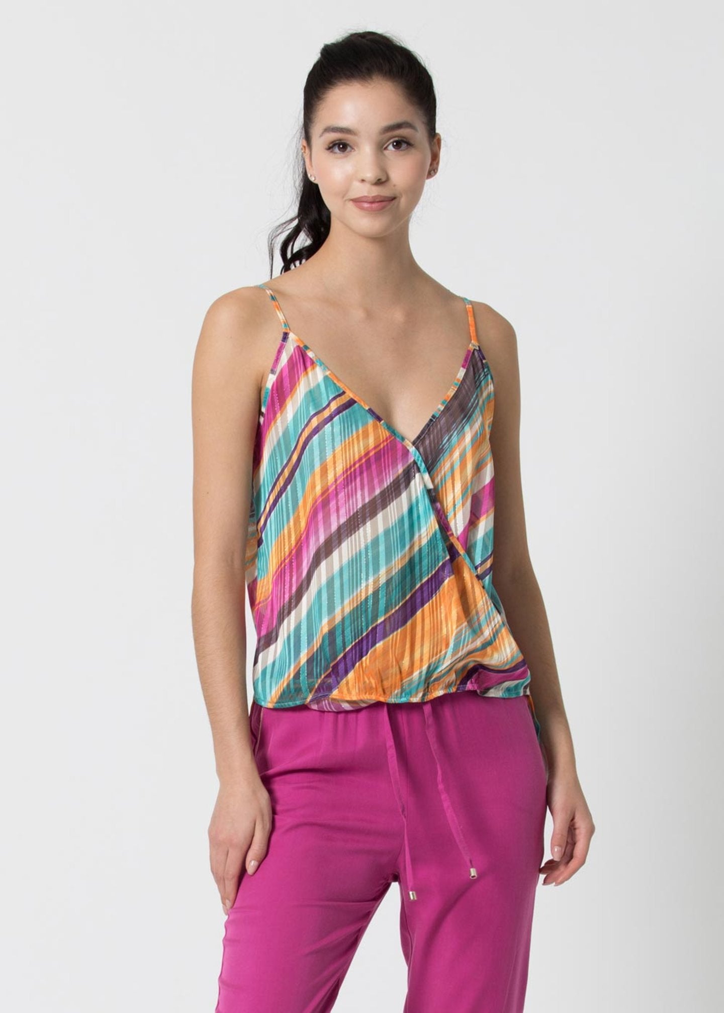 Top Kocca con Spalline / Multicolor - Ideal Moda